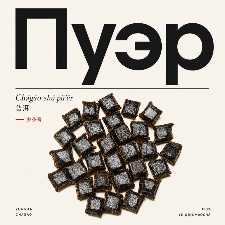 The design — Ripe Pu-erh Paste